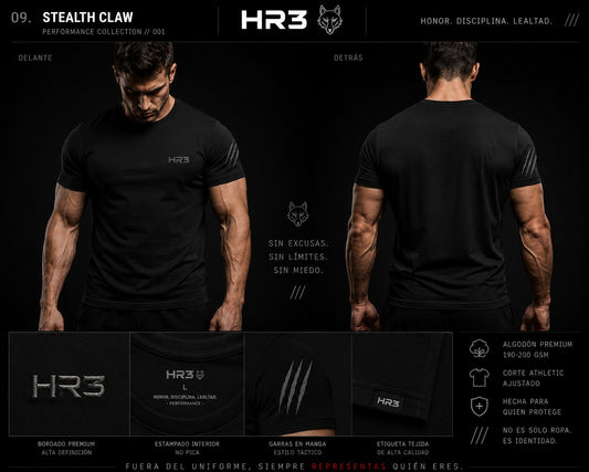 CLAWS --Camiseta Negra--