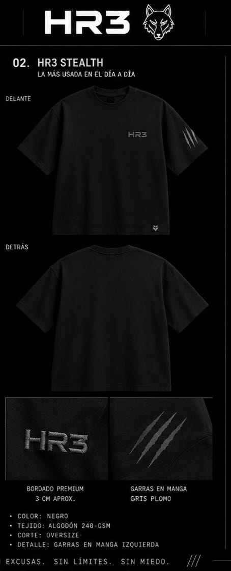 CLAWS --Camiseta Negra--